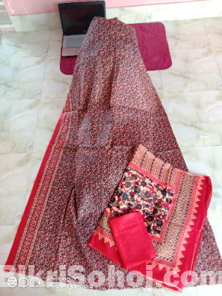 Unstitched Jaipuri Three Pieces